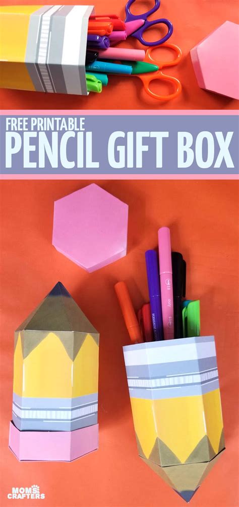 how to make a metal pencil box|printable pencil box template.